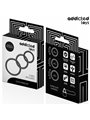 Addicted Toys - Set of 3 Silicone Cock Rings Mod 2 in Black