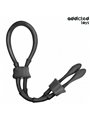 Addicted Toys - Adjustable Silicone Penis Strap Black
