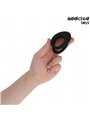 Addicted Toys - Doppio Anello Fallico in Silicone Nero con Texture