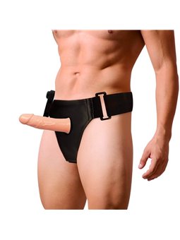 Harness Attraction - GRegory Hollow Rnes with Vibrator 16.5 X 4.3CM