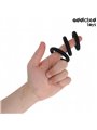 Addicted Toys - Set of 3 Silicone Cock Rings Mod 1 in Black