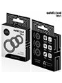 Addicted Toys - Set of 3 Silicone Cock Rings Mod 1 in Black