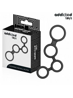 Addicted Toys - Silicone Cock Ring with Testicle Divider