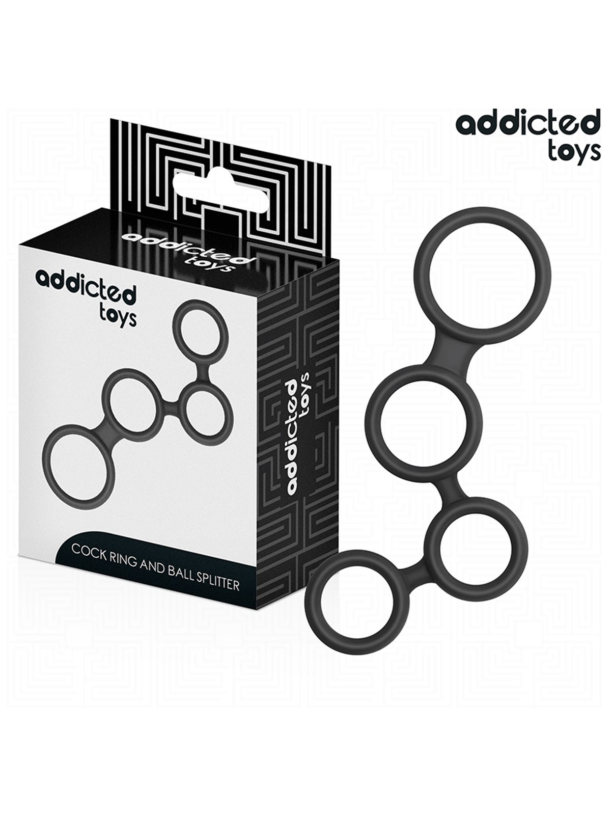 Addicted Toys - Anello Fallico con Divisore per Testicoli in Silicone