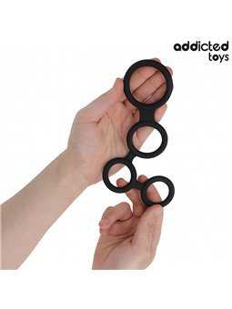 Addicted Toys - Anello Fallico con Divisore per Testicoli in Silicone