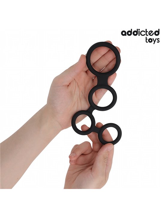 Addicted Toys - Anello Fallico con Divisore per Testicoli in Silicone