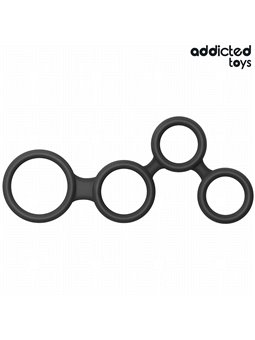 Addicted Toys - Anello Fallico con Divisore per Testicoli in Silicone