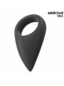 Addicted Toys - Black Silicone Teardrop Cock Ring