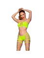Chilirose CR 4866 - Set Top e Shorts Verde Neon Taglia S/M