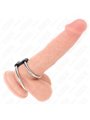 Kink - Doppio Anello Fallico in Metallo da 3,7 Cm a 5 Cm Mod 1