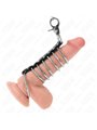 Kink - 7 Metal Cock Rings with 100 cm Leash