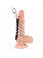 Kink - 7 Anelli Fallici in Metallo con Guinzaglio 100 Cm