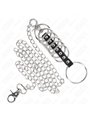 Kink - 7 Metal Cock Rings with 100 cm Leash