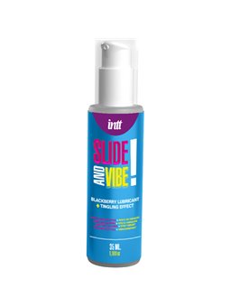 Intt - Kissable Water-Based Vibrating Lubricant with Blackberry Flavour 35 ML