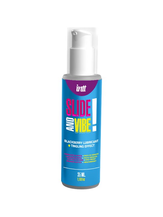 Intt - Lubrificante Vibrante Baciabile a Base d'Acqua Gusto Mora 35 ML