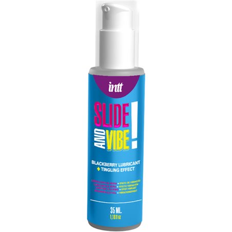 Intt - Lubrificante Vibrante Baciabile a Base d'Acqua Gusto Mora 35 ML
