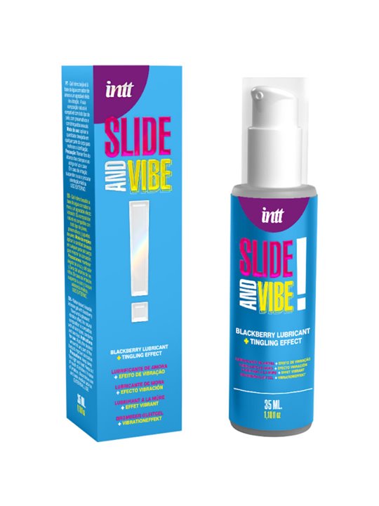 Intt - Lubrificante Vibrante Baciabile a Base d'Acqua Gusto Mora 35 ML