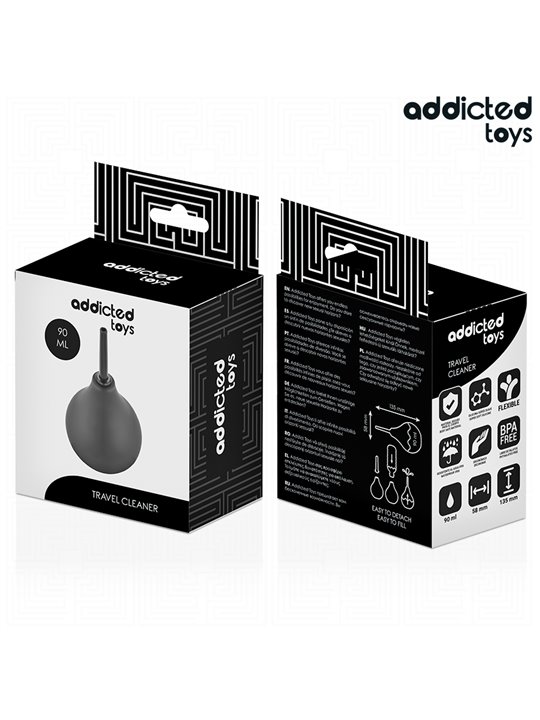 Addicted Toys Travel Cleaner - Doccia Anale da Viaggio Taglia S 90 ML