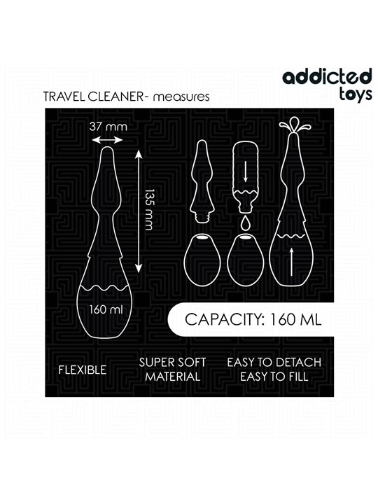 Addicted Toys Travel Cleaner - Anal Shower 160 ML Model 1