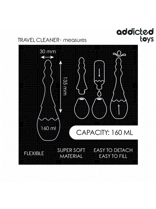 Addicted Toys Travel Cleaner - Anal Shower 160 ML Model 4
