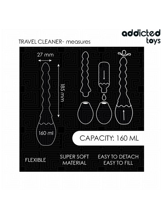 Addicted Toys Travel Cleaner - Doccia Anale 160 ML Modello 2