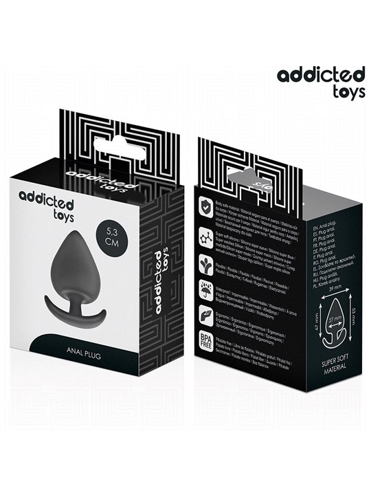 Addicted Toys - Plug Anale in Silicone Medico Taglia S 5,3 Cm