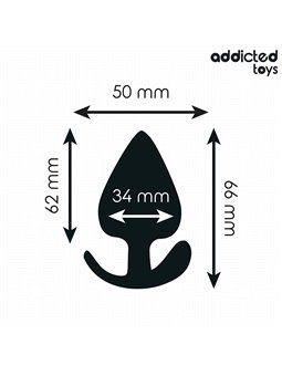 Addicted Toys - Medical Silicone Anal Plug Size M 6.6 cm