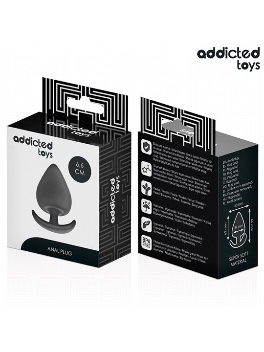 Addicted Toys - Medical Silicone Anal Plug Size M 6.6 cm