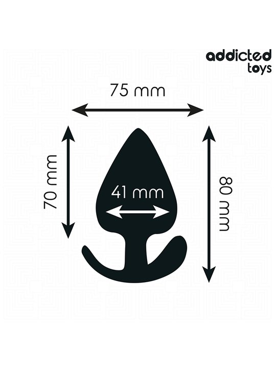 Addicted Toys - Plug Anale in Silicone Medico Taglia L 8 Cm
