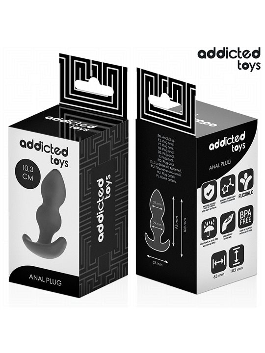 Addicted Toys - Plug Anale in Silicone Medico Taglia S 10,3 Cm