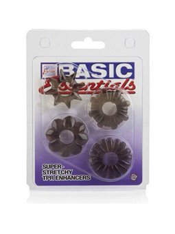 CalExotics Basic Essentials - Confezione da 4 Anelli Fallici in Silicone
