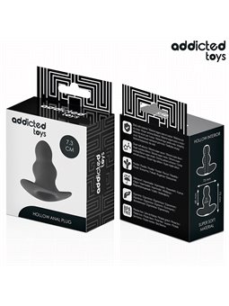 Addicted Toys - Plug Anale Cavo in Silicone Medico Taglia S 7,3 Cm