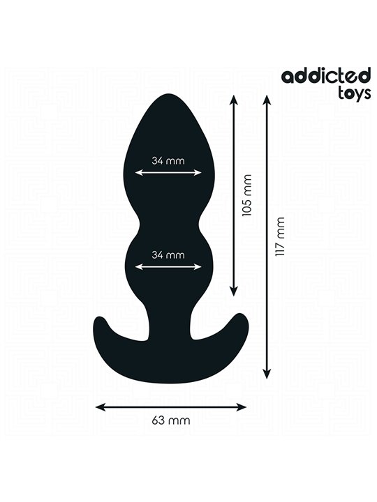 Addicted Toys - Plug Anale in Silicone Medico Taglia L 11,7 Cm