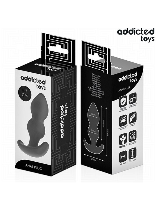 Addicted Toys - Plug Anale in Silicone Medico Taglia L 11,7 Cm