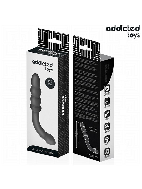 Addicted Toys - Double Silicone Anal Massager 16.5 cm