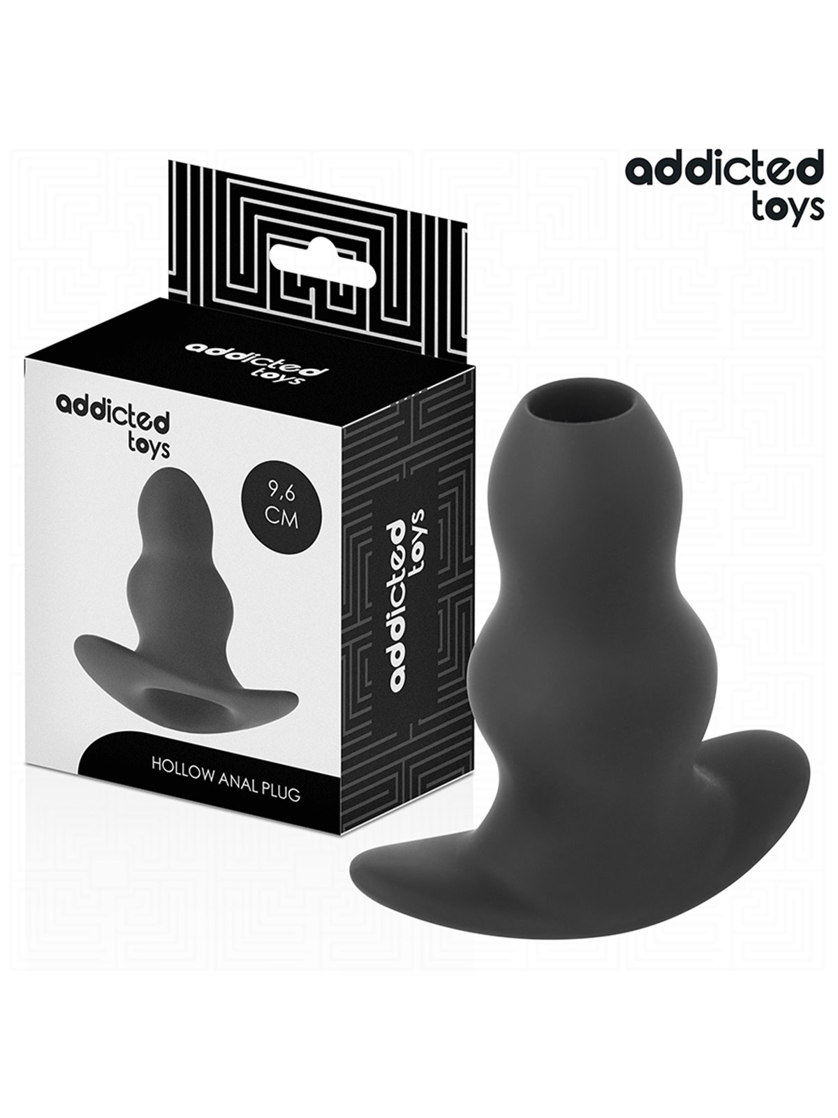 Addicted Toys - Hollow Medical Silicone Anal Plug Size M 9.6 cm