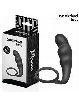 Addicted Toys - Anal Plug with Silicone Cock Ring Model 4