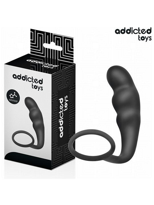 Addicted Toys - Anal Plug with Silicone Cock Ring Model 4