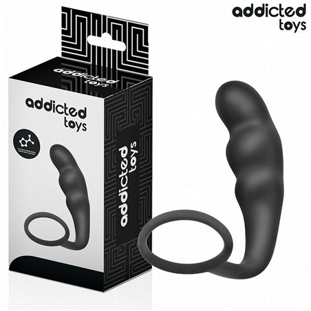 Addicted Toys - Anal Plug with Silicone Cock Ring Model 4