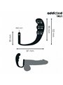 Addicted Toys - Anal Plug with Silicone Cock Ring Model 4