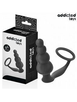 Addicted Toys - Anal Plug with Silicone Cock Ring Model 5