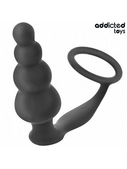 Addicted Toys - Anal Plug with Silicone Cock Ring Model 5