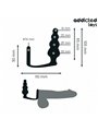 Addicted Toys - Anal Plug with Silicone Cock Ring Model 5
