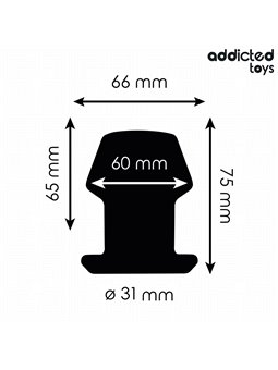 Addicted Toys - Hollow Medical Silicone Anal Plug Size S 7.5 cm