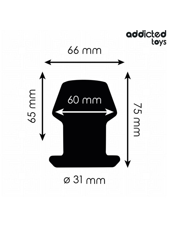 Addicted Toys - Hollow Medical Silicone Anal Plug Size S 7.5 cm