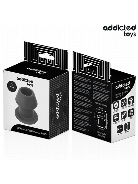 Addicted Toys - Plug Anale Cavo in Silicone Medico Taglia S 7,5 Cm