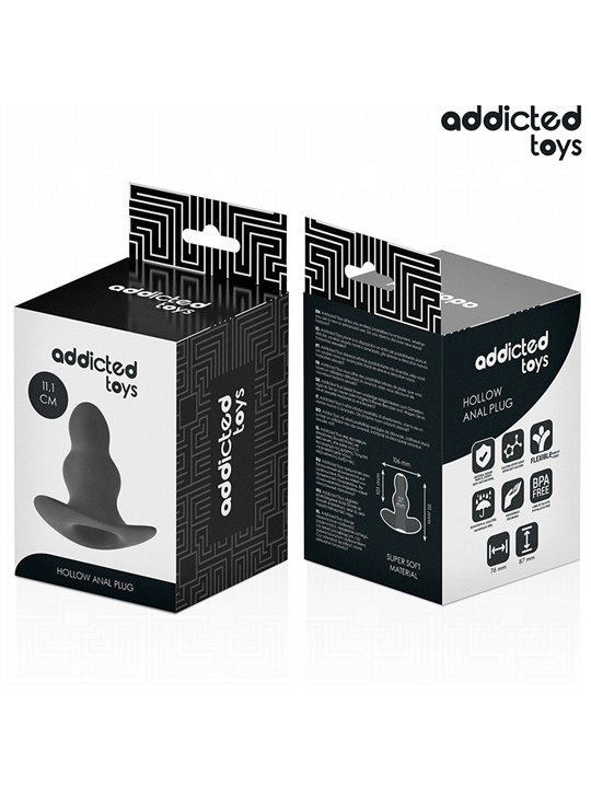 Addicted Toys - Hollow Medical Silicone Anal Plug Size L 11 cm