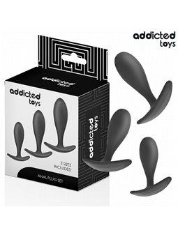 Addicted Toys - Set di 3 Plug Anali in Silicone Medico Modello 2