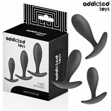 Addicted Toys - Set di 3 Plug Anali in Silicone Medico Modello 2