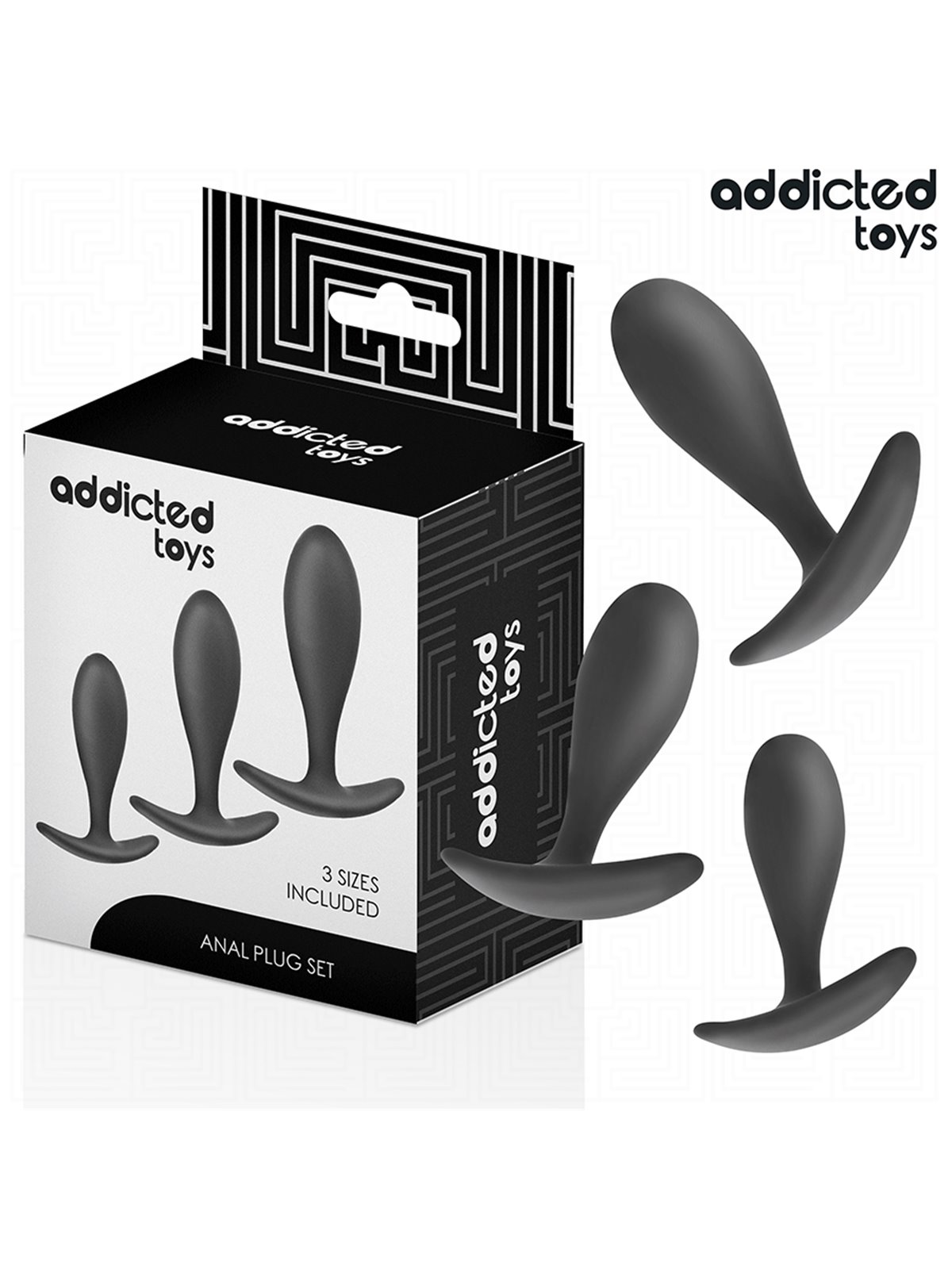 Addicted Toys - Set of 3 Medical Silicone Anal Plugs Model 2
